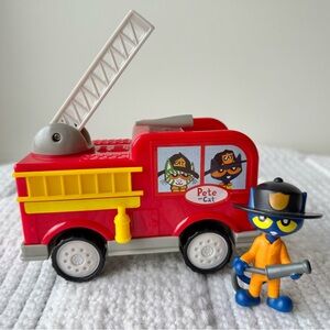 Pete the Cat Firefighter Pete with Fire Truck set